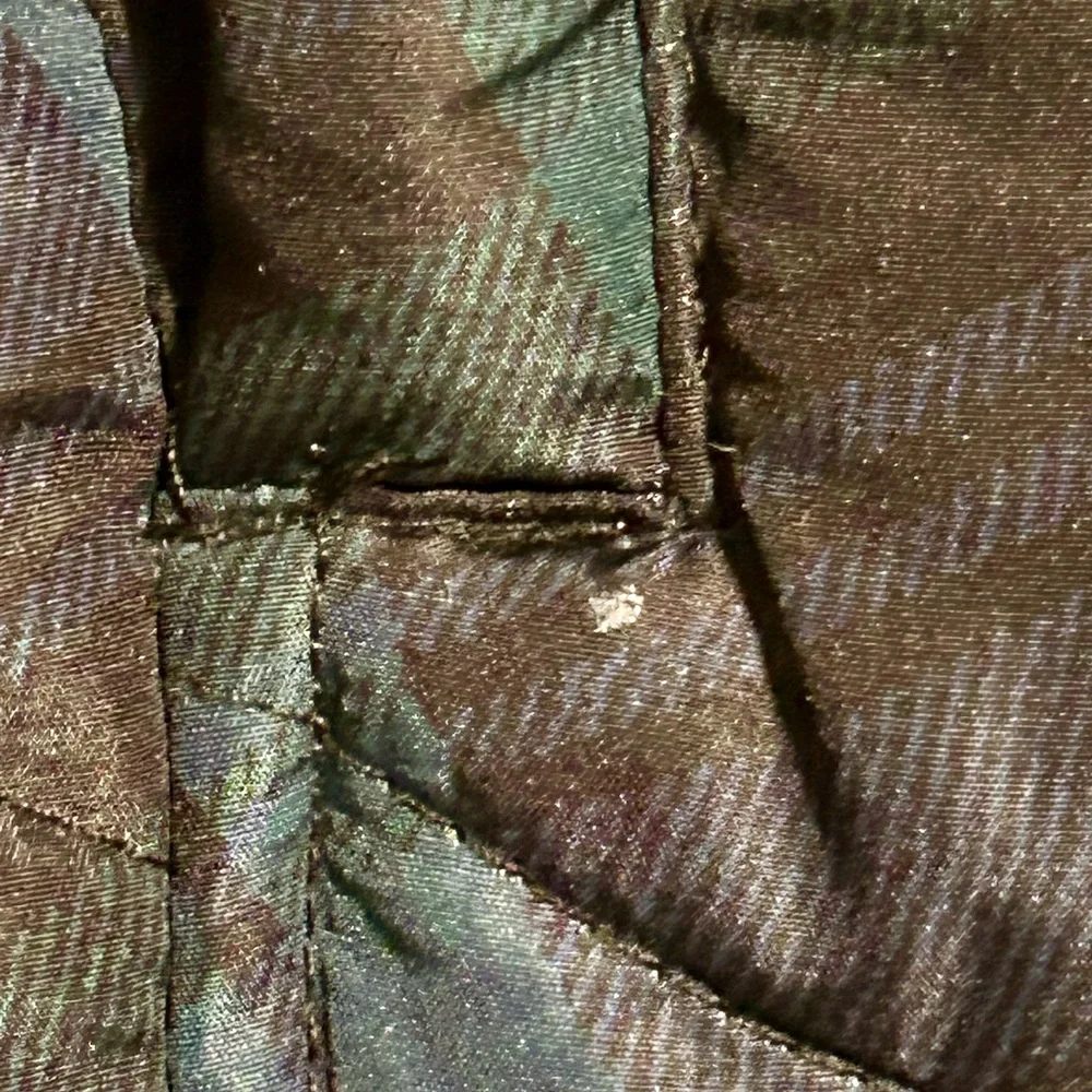 Jason Maxwell Black and Teal Plaid Quilted Vest - Picture 5 of 6
